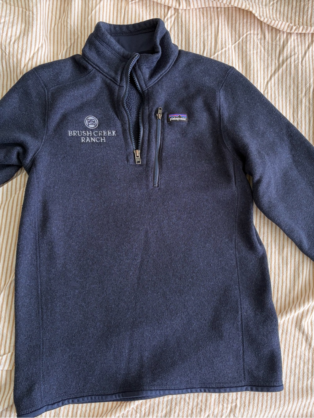 Patagonia Navy Quarter-Zip Fleece Pullover